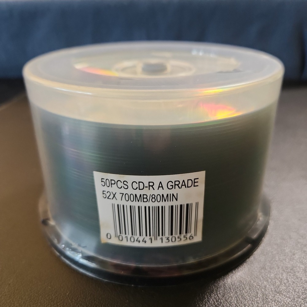 50 PCS CD-R A Grade 52x 80min 700MB